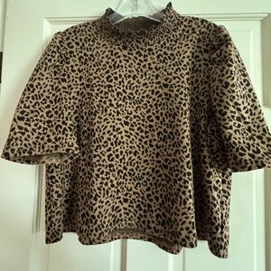 Cheetah print crop top